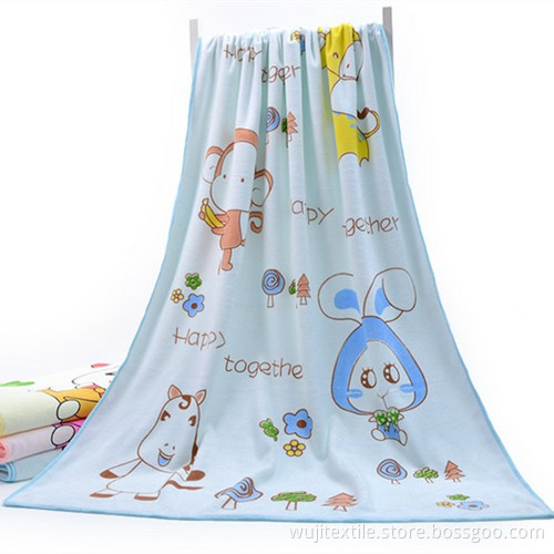 Microfiber Printed Bath Towel Beach Towel for Children (WJ-B979)